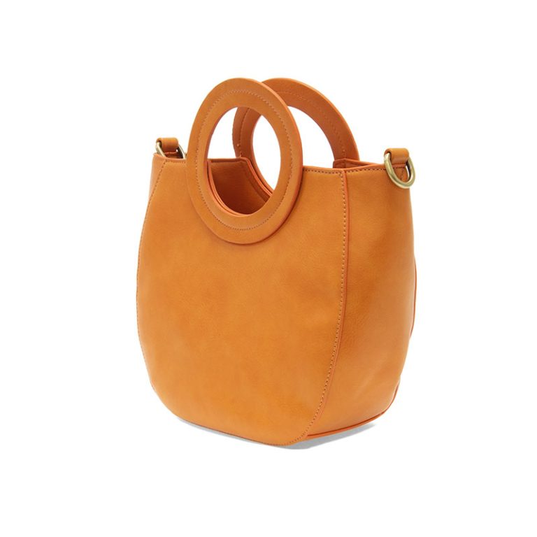 Tangerine Coco Circle Handle Purse