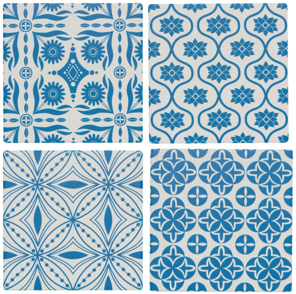 Tangier Blue Soak Up Coaster Set