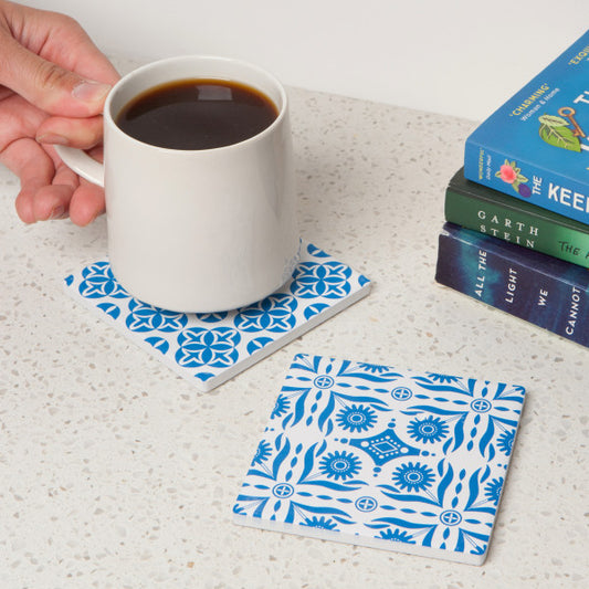 Tangier Blue Soak Up Coaster Set