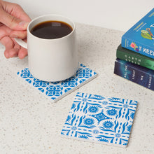 Load image into Gallery viewer, Tangier Blue Soak Up Coaster Set