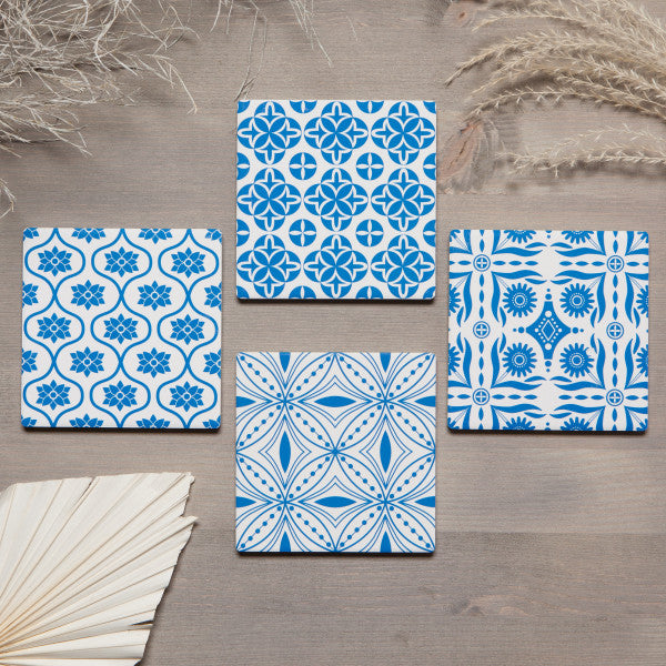 Tangier Blue Soak Up Coaster Set