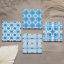 Load image into Gallery viewer, Tangier Blue Soak Up Coaster Set