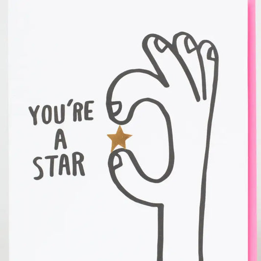 You're A Star Greeting Card - Ali's Wagon