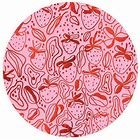 Pink Strawberries Seedlings Coaster