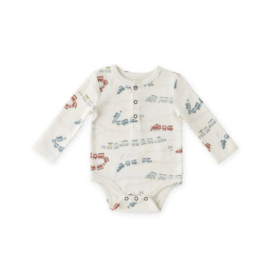 Locomotive Henley Onesie - Ali's Wagon