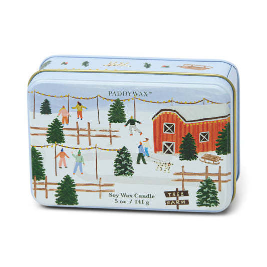 Pine and Tobac Holiday Tin Candle