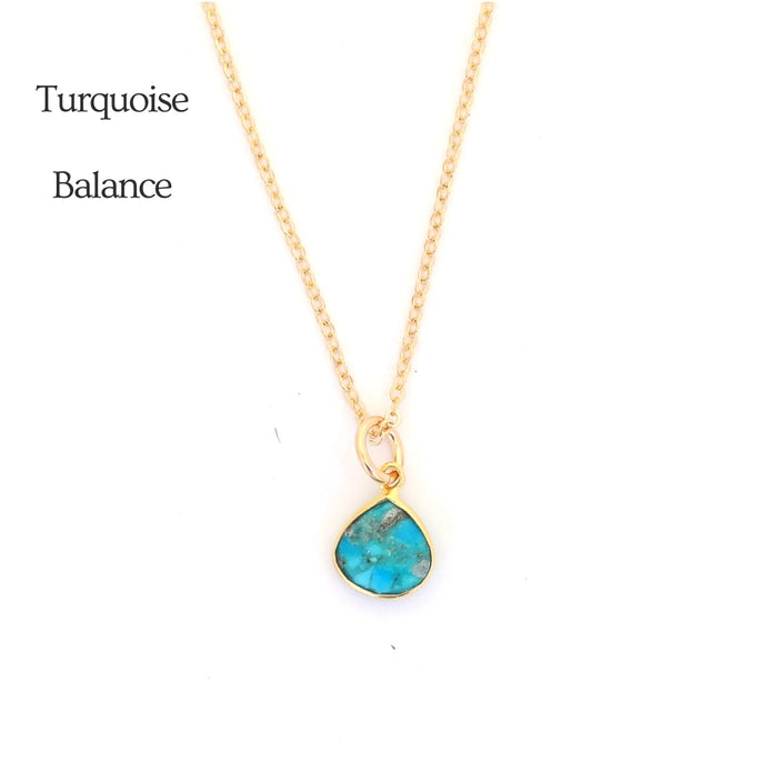 Gemstone Drop Neckace