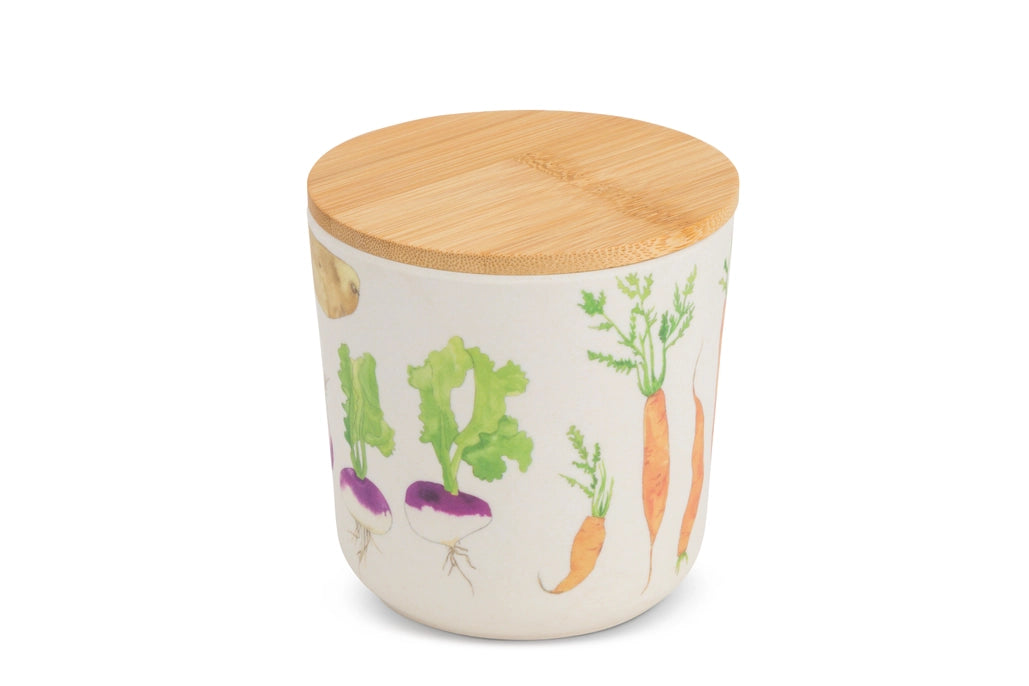 Fresh Veggies Bamboo Canister