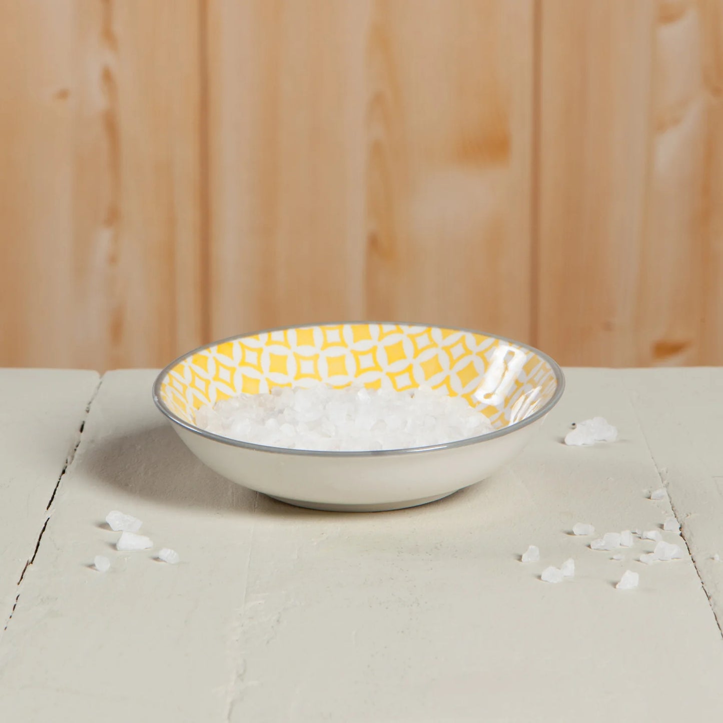 Yellow Diamonds Dip Bowl