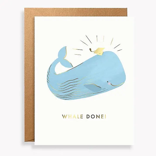 Whale Done Graduation Card