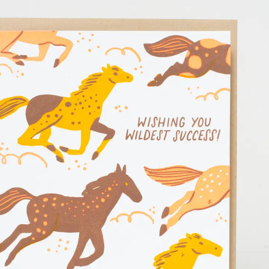 Wild Horses Congrats Greeting Card