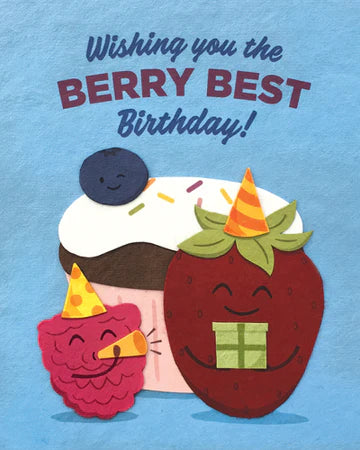 Wishing You the Berry Best Birthday Card