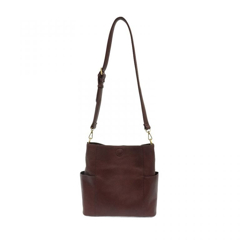 Oxblood Kayleigh Side Pocket Bucket Bag