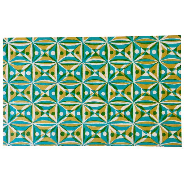 Yellow & Turquoise Kaleidoscope Softcover Sketchbook