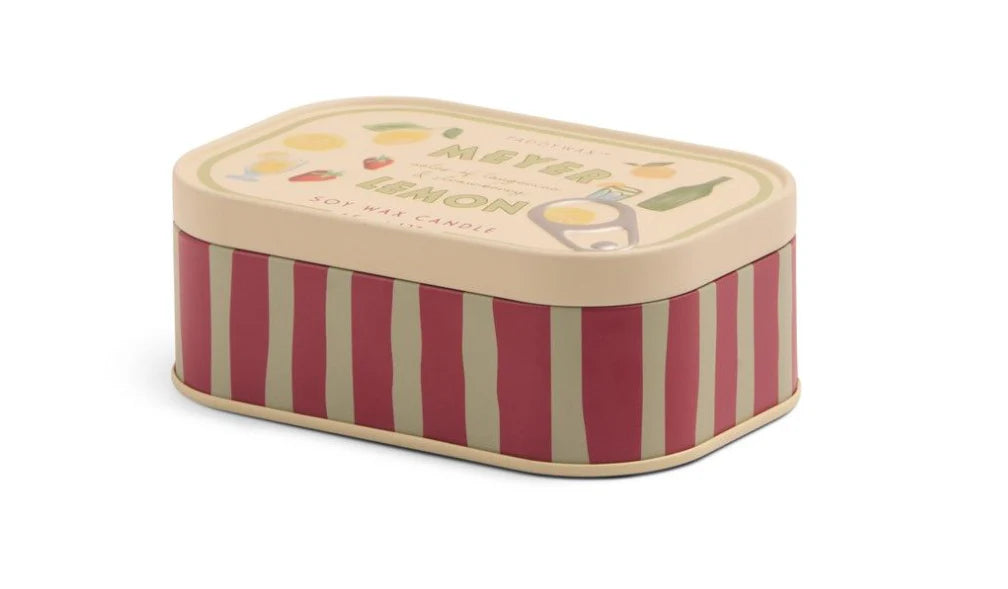 Meyer Lemon Tin Bistro Ceramic Candle