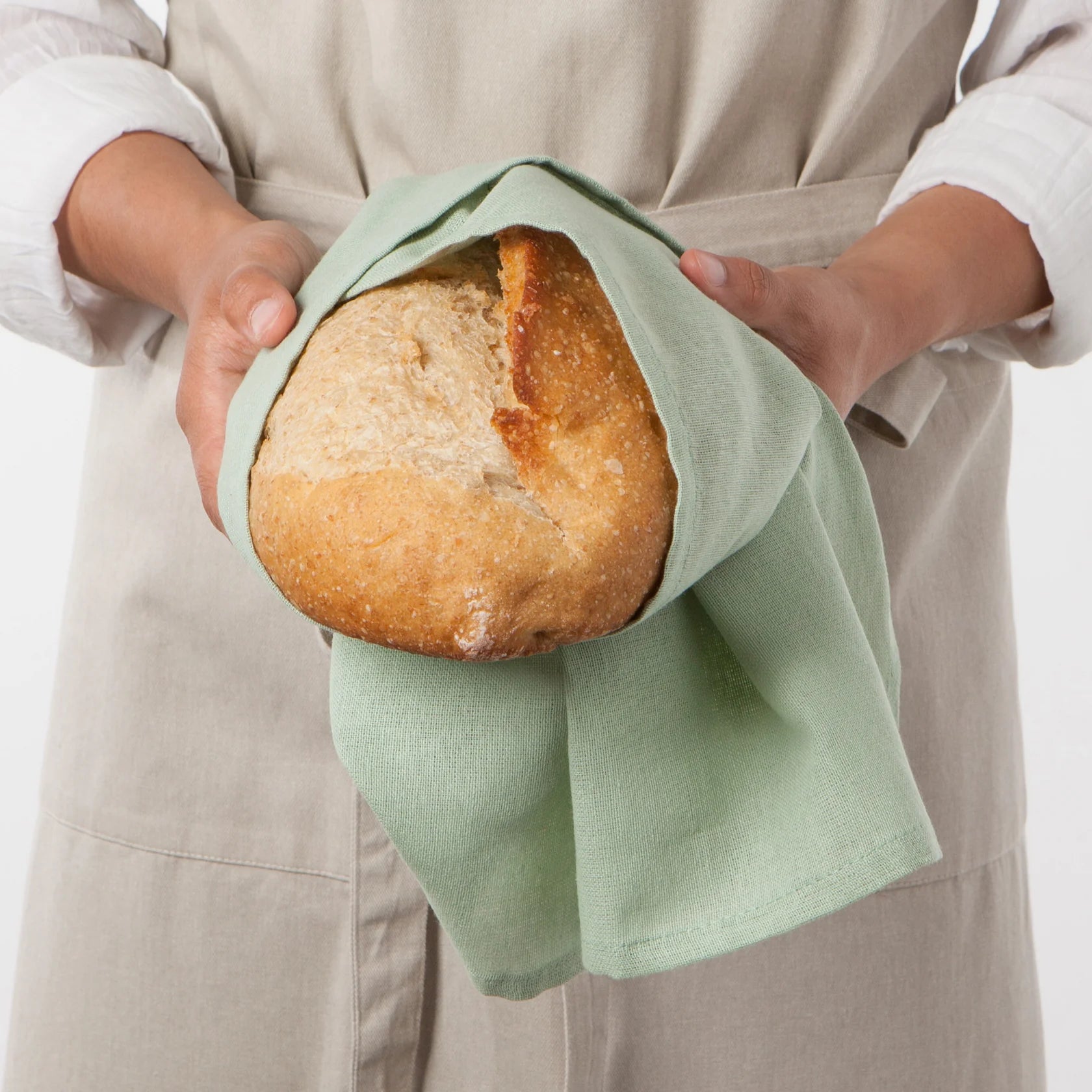 Floursack Dishtowels Dawn Eucalyptus Mist - Set of 3 - Ali's Wagon