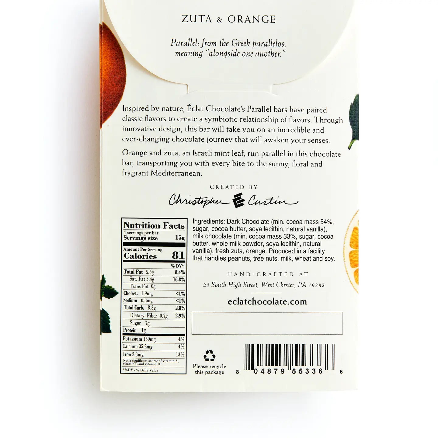 Zuta & Orange Chocolate Bar