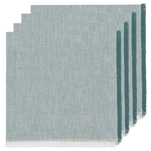 Lagoon Chambray Heirloom Napkin Set