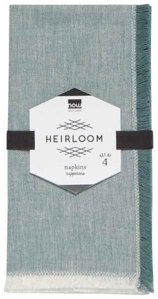 Lagoon Chambray Heirloom Napkin Set