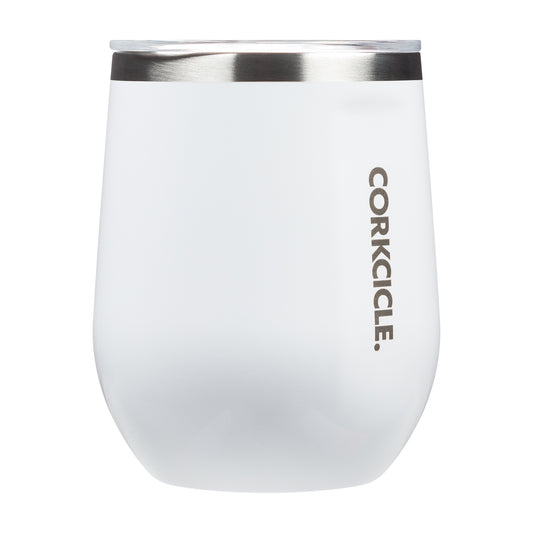 White Gloss Corkcicle Stemless