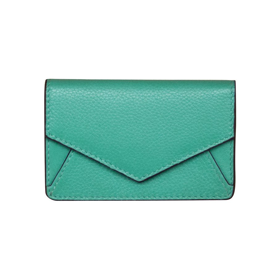 Turquoise Envelope Business Card Wallet