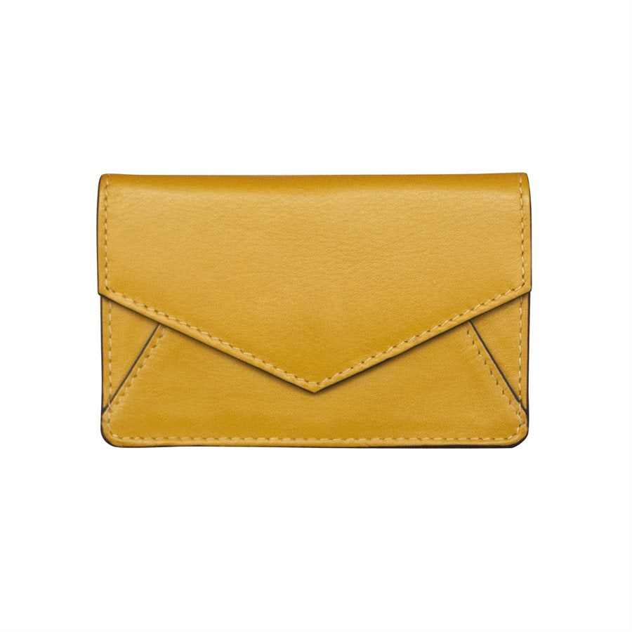 Mustard Envelope Business Card Wallet