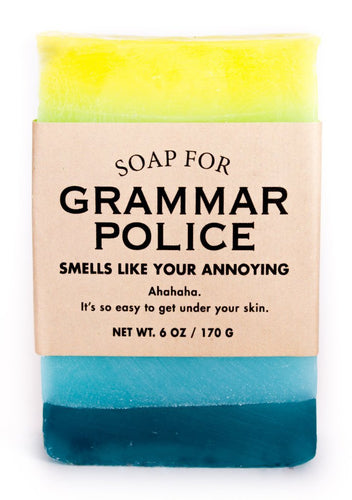 Soap for the Grammar Police
