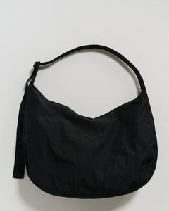 Large Black Crescent Baggu Bag