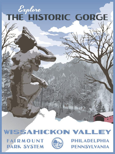 Wissahickon Poster by Philly Outside at local housewares store Division IV in Philadelphia, Pennsylvania