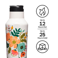 Load image into Gallery viewer, Cream Lively Floral Rifle Paper x Corkcicle Sport Canteen