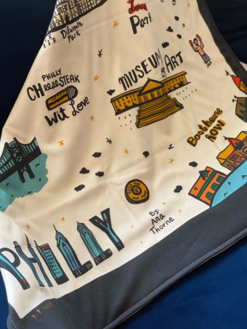 Philly Icons Baby Blanket