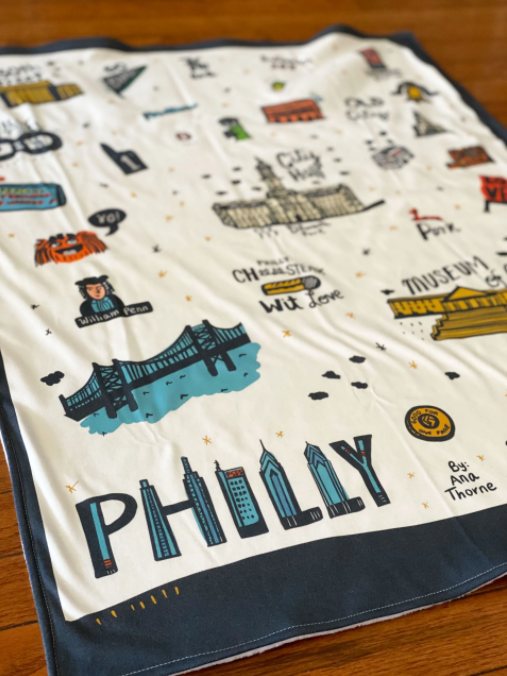 Philly Icons Baby Blanket