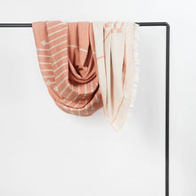 Load image into Gallery viewer, Flamingo Pink Reversible Arrow Throw