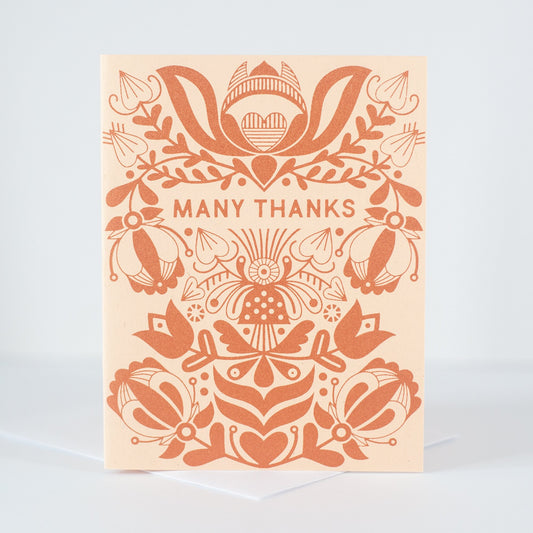 Many Thanks Card