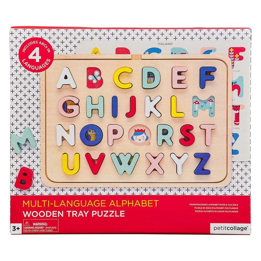 Multi Language Alphabet Wooden Puzzle