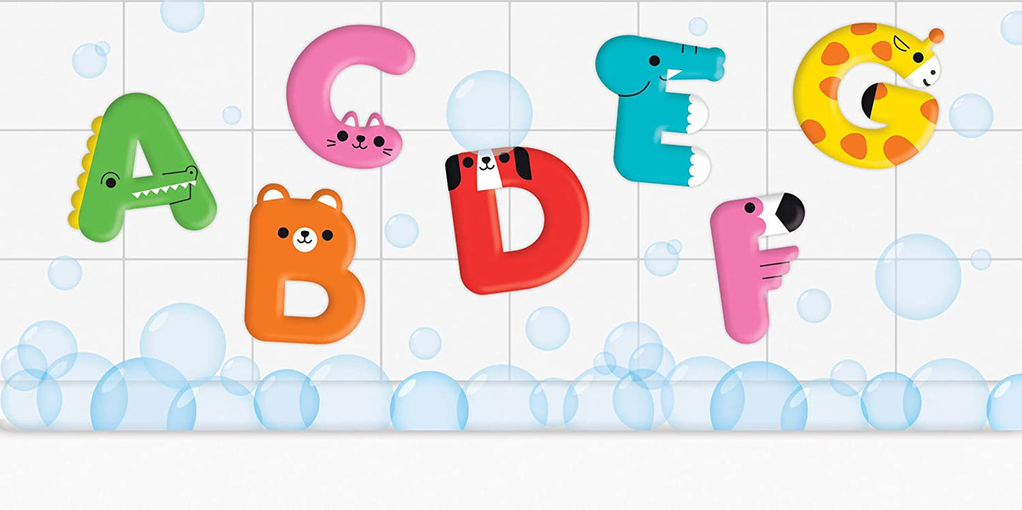 Animal ABC Stickable Bath Shapes