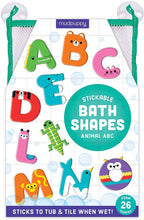Load image into Gallery viewer, Animal ABC Stickable Bath Shapes