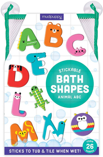 Animal ABC Stickable Bath Shapes