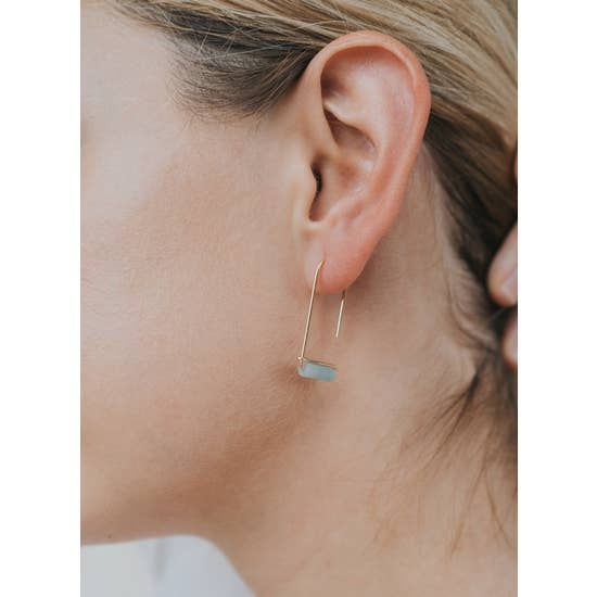 Amazonite Gem Drop Earrings
