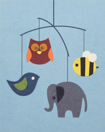 Animal Mobile Blank Card