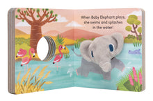 Load image into Gallery viewer, Baby Elephant Finger Puppet Book
