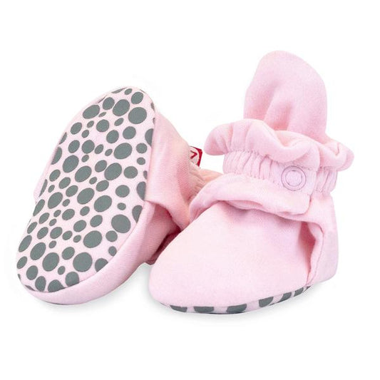 Light Pink Organic Gripper Bootie