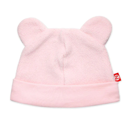 Baby Pink Cozie Fleece Hat