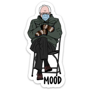 Bernie Mittens Mood Sticker