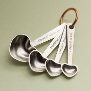 Quotes Heart Measuring Spoons by Beehive Handmade at local Fairmount shop Ali's Wagon in Philadelphia, Pennsylvania