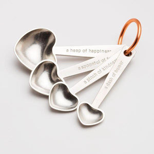 Quotes Heart Measuring Spoons by Beehive Handmade at local Fairmount shop Ali's Wagon in Philadelphia, Pennsylvania