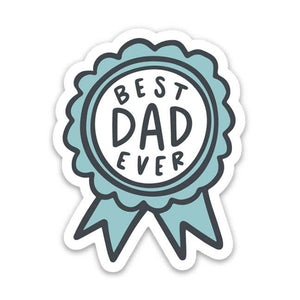 Best Dad Ever Award Sticker