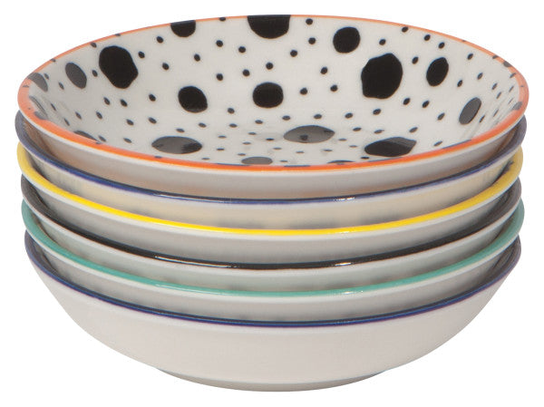 Black & White Geo Lines Dip Bowl