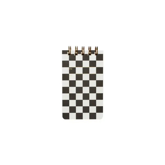 Black & White Checker Reporter Notebook