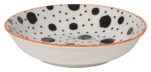 Black Splatter Dots Dip Bowl